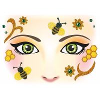 Gezicht stickers   velletje   bijen   wespen schmink stickertjes   make up
