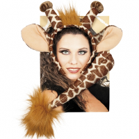Giraffe verkleedaccessoires   volwassenen   carnaval kostuum set