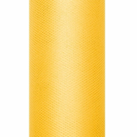 Glitter tule stof   geel   15 x 900 cm   hobbyartikelen/knutselspullen