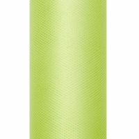 Glitter tule stof   groen   15 x 900 cm   hobbyartikelen/knutselspullen   gaatjesstof