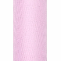 Glitter tule stof   lichtroze   15 x 900 cm   hobbyartikelen/knutselspullen