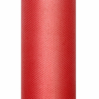 Glitter tule stof   rood   15 x 900 cm   hobbyartikelen/knutselspullen