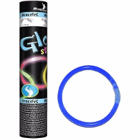 Glow in the dark armbandjes   100x   blauw   25 cm   neon glow