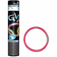 Glow in the dark armbandjes   100x   roze   25 cm   neon glow