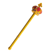 Gouden koning scepter met kroon   55 cm   carnaval verkleedaccessoires