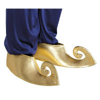 Gouden sultan/Aladin overschoenen voor volwassenen   1001 nacht verkleed spullen feest thema