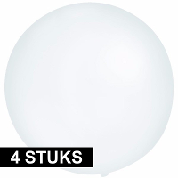 Grote ballonnen 60 cm   4x   transparant   Feestartikelen/versiering   verjaardag