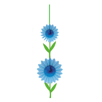 Merkloos Grote bloem decoratie