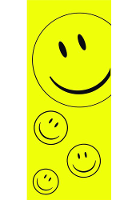 Grote Smile Emoticon vlag van 240 x 90 cm