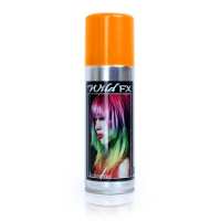 Haarspray of haarverf   kleur oranje   verkleed accessoires   125 ml   volwassenen en kinderen