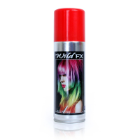 Haarspray of haarverf   kleur rood   verkleed accessoires   125 ml   volwassenen en kinderen