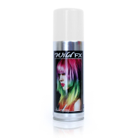 Haarspray of haarverf   kleur wit   verkleed accessoires   125 ml   volwassenen en kinderen