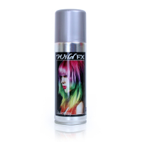 Haarspray of haarverf   kleur zilver   verkleed accessoires   125 ml   volwassenen en kinderen