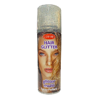 Haarspray of haarverf   kleurenmix glitter   verkleed accessoires   125 ml