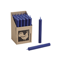 Hahn Dinerkaarsen   Donkerblauw   25x stuks   18 cm   sfeer kaarsen   7 branduren