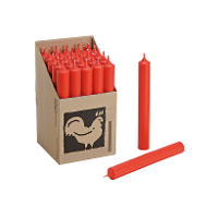 Hahn Dinerkaarsen   Rood   25x stuks   18 cm   sfeer kaarsen   7 branduren