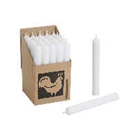 Hahn Dinerkaarsen   Wit   25x stuks   18 cm   sfeer kaarsen   7 branduren