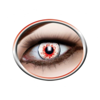 Halloween   Bloeddoorlopen party lenzen wit/rood