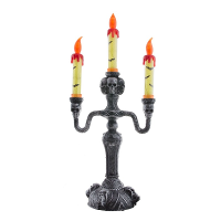 Halloween decoratie kandelaar met licht   40 cm   Horror thema