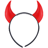 Halloween duivel hoorntjes   diadeem   rood   kunststof