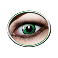 Halloween   Groene party lenzen Reptiel
