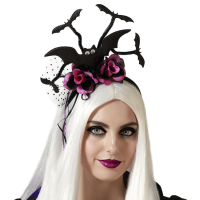 Halloween   Halloween/horror verkleed diadeem/tiara   dark zombie queen   kunststof   dames/meisjes