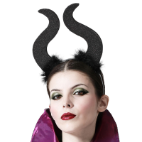 Halloween   Halloween/horror verkleed diadeem/tiara   grote duivel hoorns   kunststof   dames/meisjes