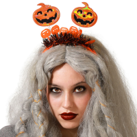 Halloween   Halloween/horror verkleed diadeem/tiara   met pompoenen   kunststof   dames/meisjes