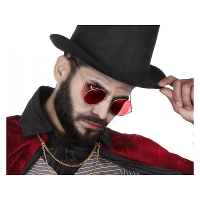 Halloween/horror rode Dracula bril   voor volwassenen   verkleed accessoire   brillen