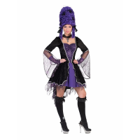 Halloween   Paarse heks/vampier verkleedjurk voor dames