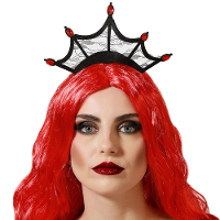 Halloween thema diadeem kroontje   one size   zwart   meisjes/dames