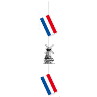 Hangslinger Holland   100 cm   papier   nederlandse vlag   molen   nederland thema