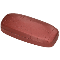 Harde brillenkoker   bordeaux rood   15,5 cm   kunststof   koker voor brillen