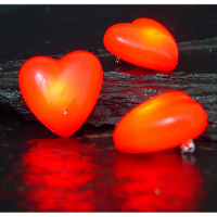 Hartjes broche   met knipperlicht   op batterijen   4 cm