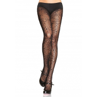 Heksen verkleedaccessoires panty maillot zwart voor dames