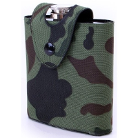 Heupflesje in camouflage hoes/tas   177 ml   Drank flacon   Carnaval   Outdoor   Soldaten