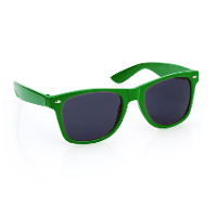 Hippe Party zonnebril   groen   plastic   UV400   verkleedbril   carnaval/verkleed