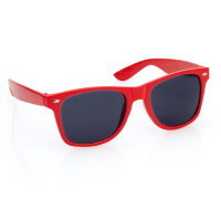 Hippe party zonnebril rood volwassenen