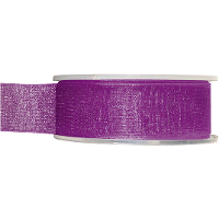 Hobby/decoratie organza sierlint   paars   2,5 cm x 20 meter   Cadeaulint   inpakken