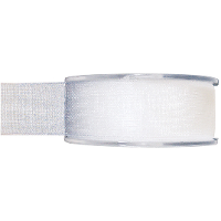 Hobby/decoratie organza sierlint   wit   2,5 cm x 20 meter   Cadeaulint   inpakken