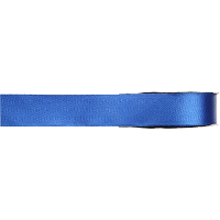 Hobby/decoratie satijnen lint   blauw   1 cm x 25 meter   cadeauverpakking   polyester