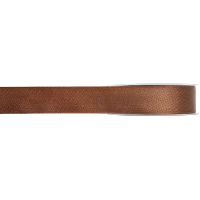 Hobby/decoratie satijnen lint   bruin   1 cm x 25 meter   cadeauverpakking   polyester
