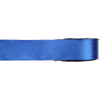 Hobby/decoratie sierlint   satijn   blauw   1,5 cm/15 mm x 25 meter   cadeaulint