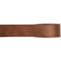 Hobby/decoratie sierlint   satijn   bruin   1,5 cm/15 mm x 25 meter   cadeaulint