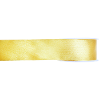 Hobby/decoratie sierlint   satijn   geel   1,5 cm/15 mm x 25 meter   cadeaulint