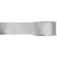 Hobby/decoratie sierlint   satijn   grijs   1,5 cm/15 mm x 25 meter   cadeaulint