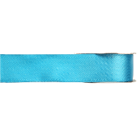 Hobby/decoratie sierlint   satijn   turquoise   1,5 cm/15 mm x 25 meter   cadeaulint