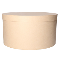 Hobby doosje / cadeaudoosje   35 x 19 cm   karton   bruin   DIY   hoedenbox