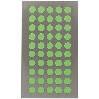Hobby stickers   200x stuks   D8 mm   neon groen ronde stickers   Kantoor stickers   Scrapbook