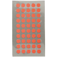 Hobby stickers   200x stuks   D8 mm   neon oranje ronde stickers   Kantoor stickers   Scrapbook